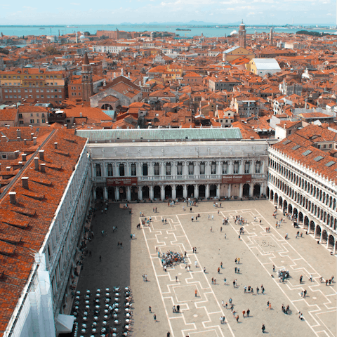 Have a stroll around Piazza San Marco, just over ten minutes on foot