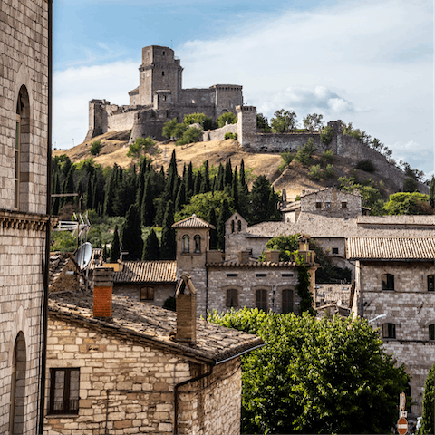 Spend the day wandering the streets of the hill town, Assisi