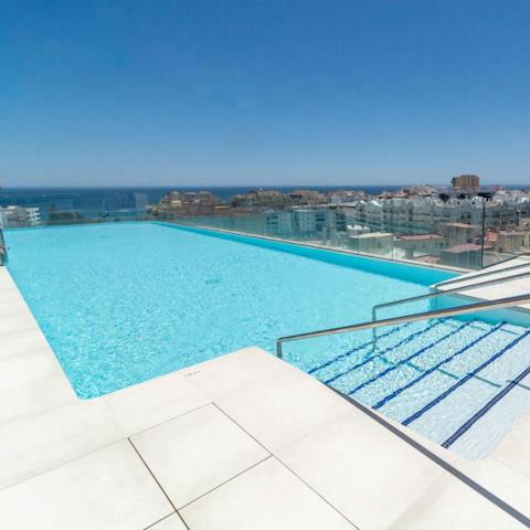 Take in the ocean views with a swim in the shared pool