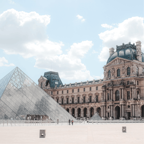 Stroll to the Louvre to admire world-famous art