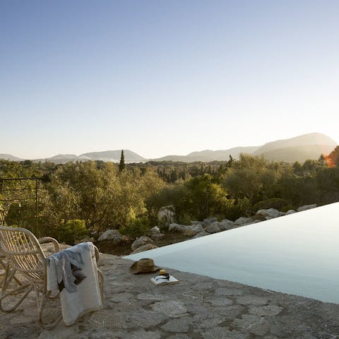 Put your feet up by the infinity pool and admire the distant Tramuntana mountains