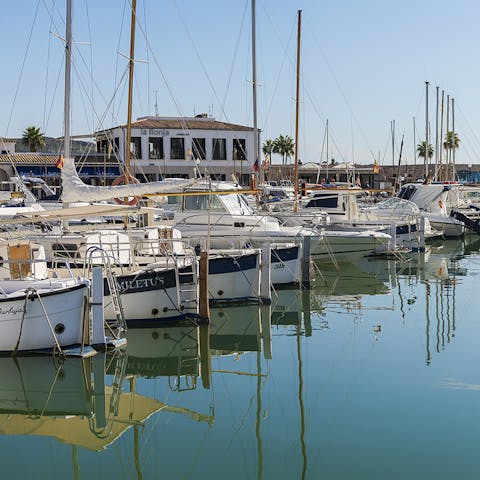 Enjoy a road trip to the pretty Port de Pollença, only five minutes away by car