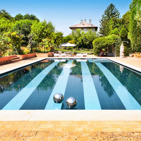 Make a splash in the private pool when the sun is at its peak