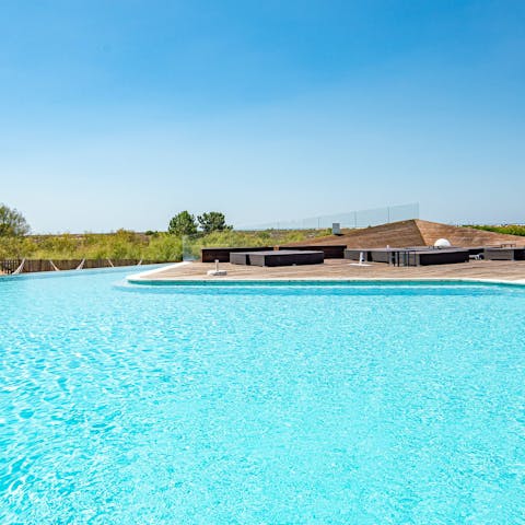 Go for a dip in the resort's swimming pools