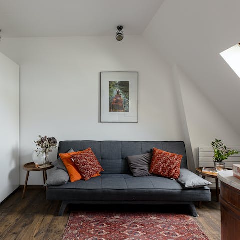Make yourself at home in the cosy living space