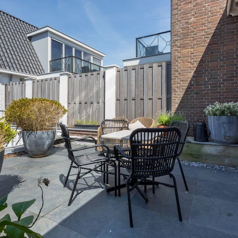 Sit outside and make the most of your private terrace