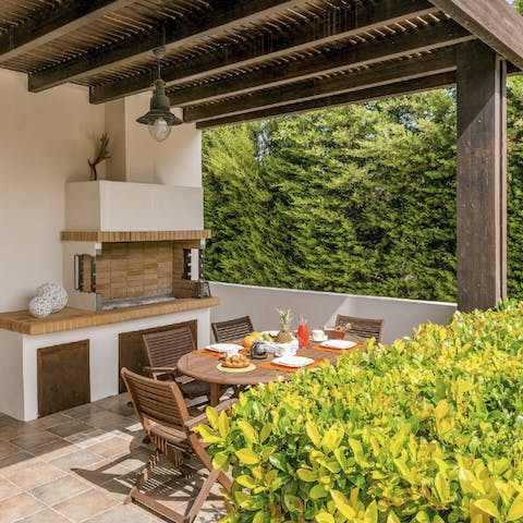 Get the barbecue going and dine al fresco