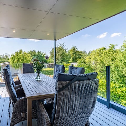 Enjoy leafy garden views whilst relaxing on the balcony