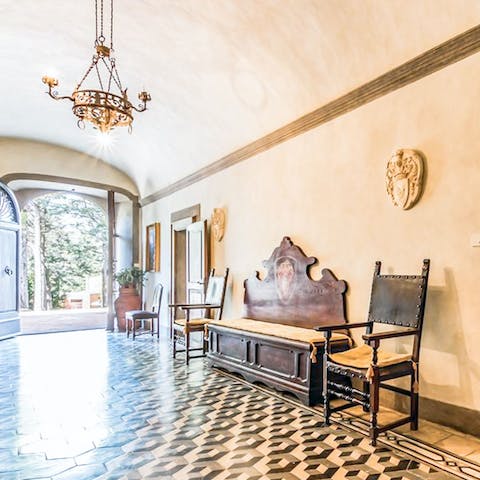 Feel the old-world charm of the villa as soon as you step through the door
