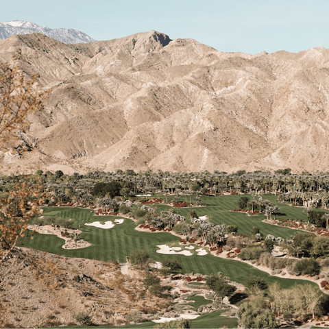 Stay in Palm Springs, where the mountains and desert meet golf courses and shopping streets