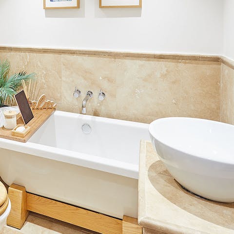 Relax and unwind with a luxurious bath 