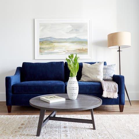 Kick back in the bright living room with a cold beer after a day of Houston sightseeing