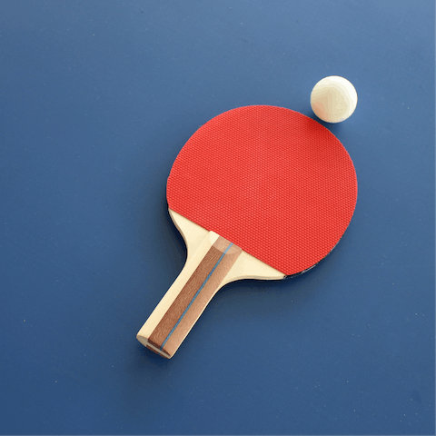 Challenge your friends to a round of table tennis 