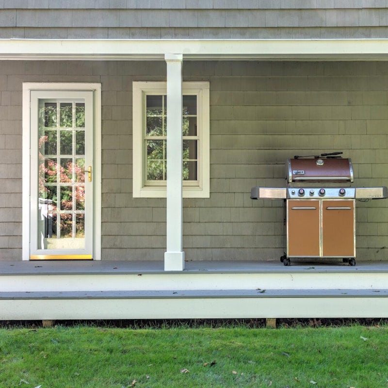 Have a family cook-out with the propane barbecue