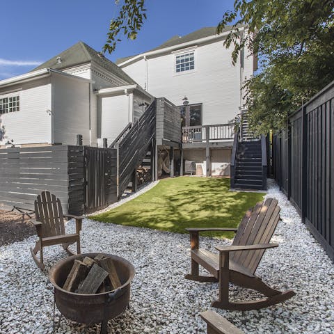 Light up the fire pit and enjoy sundowners in your garden