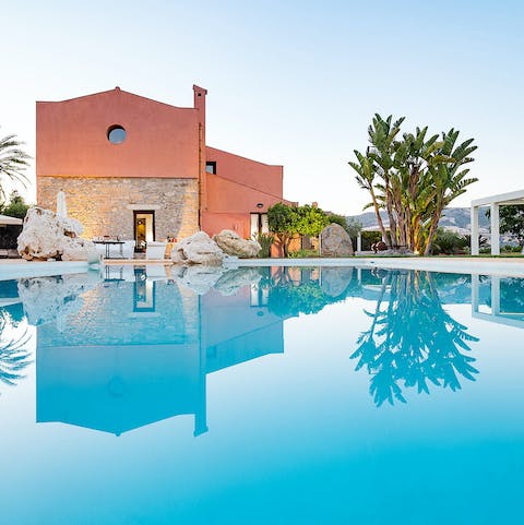 Trade the Sicilian heat for the cool waters of the crystalline pool
