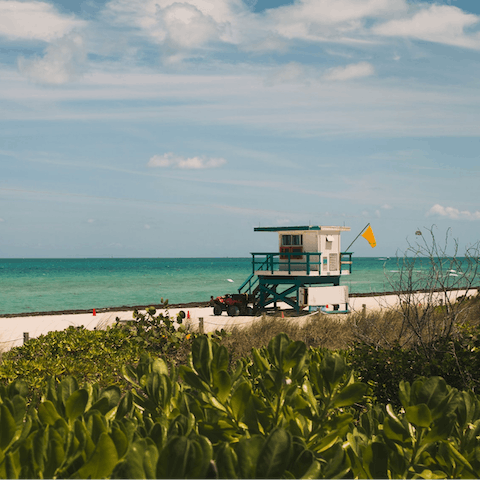 Head to one of the beautiful local beaches