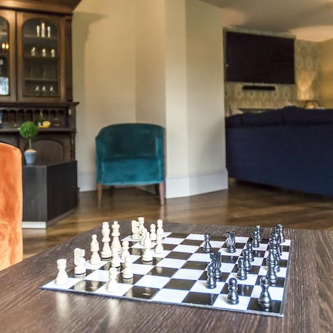 Challenge your fellow guests to a game of chess