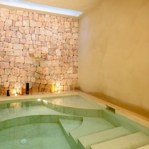 Enjoy a workout in the gym followed by a long soak in the Jacuzzi