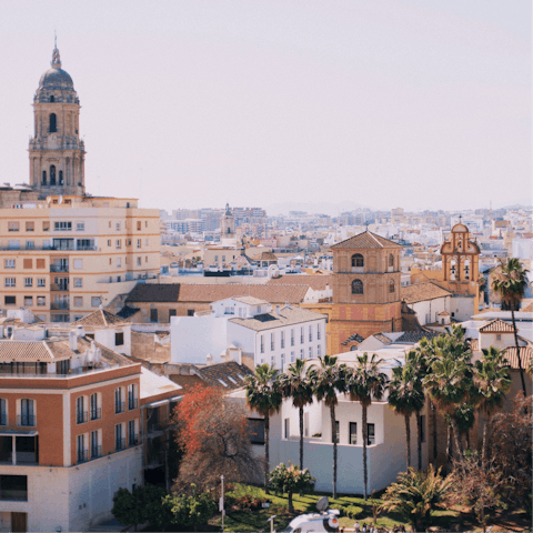 Explore Málaga , including the cathedral, a three-minute stroll from this lovely home