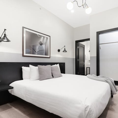 Relax in your modern en-suite bedroom