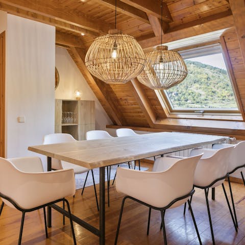Gather at the dining table for delicious family feasts