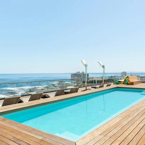 Take in the ocean views from the communal pool
