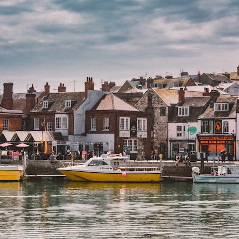 Make the twenty-minute drive and explore the seaside town of Weymouth