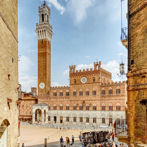 Visit Siena and its iconic Piazza del Campo