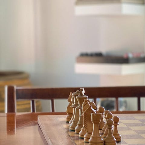 Challenge a friend to a game of chess 