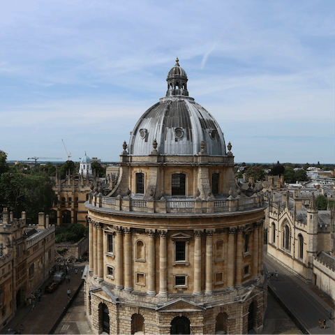 Take in the sights of Oxford city centre, just a 15-minute journey away