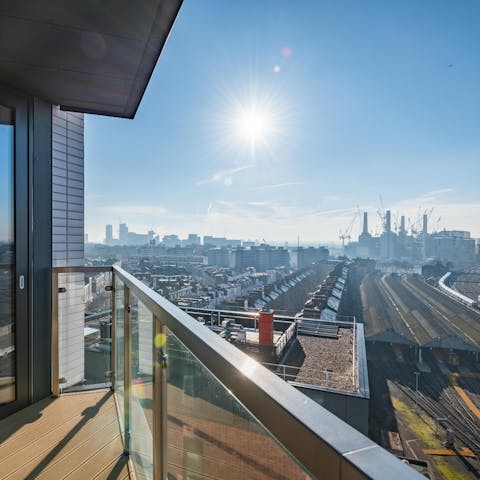 Enjoy fabulous views over Battersea Power Station