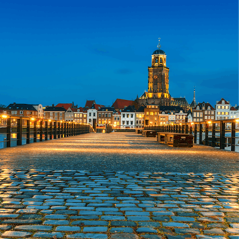 Visit the pretty riverside city of Deventer, just twenty-five minutes away