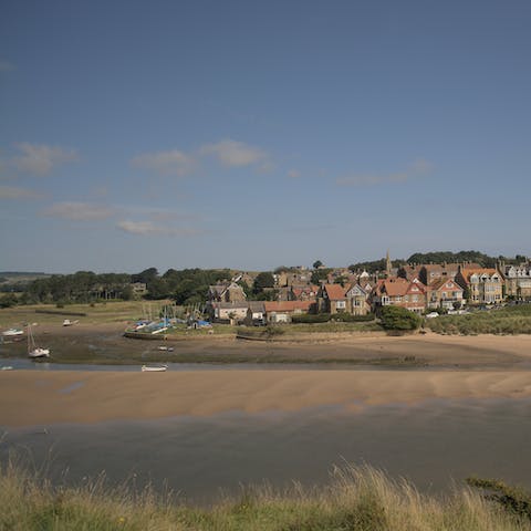Head for the coastal village of Alnmouth, just a thirteen-minute drive away