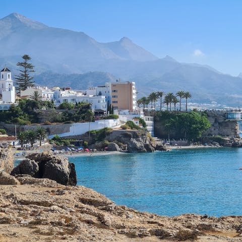 Visit nearby Nerja and its famous Balcón de Europa viewing point