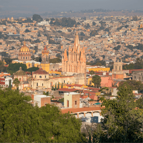 Stroll a few blocks to the beautiful La Parroquia church