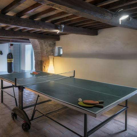 Challenge your loved ones to a game of ping pong on your own private table