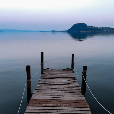 Visit the nearby Lake Bolsena and enjoy water sports and swimming