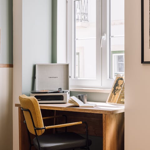 Catch up on work at the bedrooms' desks