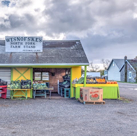 Try the produce from the local farms