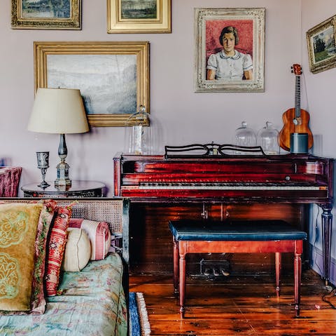 Show off your talents at the vintage piano