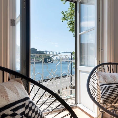 Enjoy the views from your sunny Juliet balcony