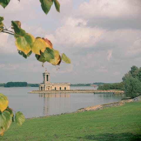 Wander the banks of Rutland Water and pass St Matthew's Church, just over ten minutes' drive away