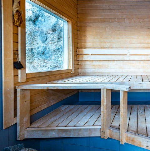 Unwind in your very own sauna
