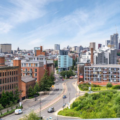 Look out over Leeds from your sixth-floor apartment