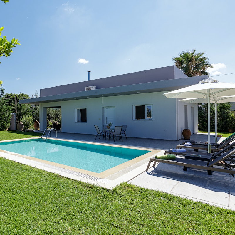Soak up the sun before cooling off in your pristine pool