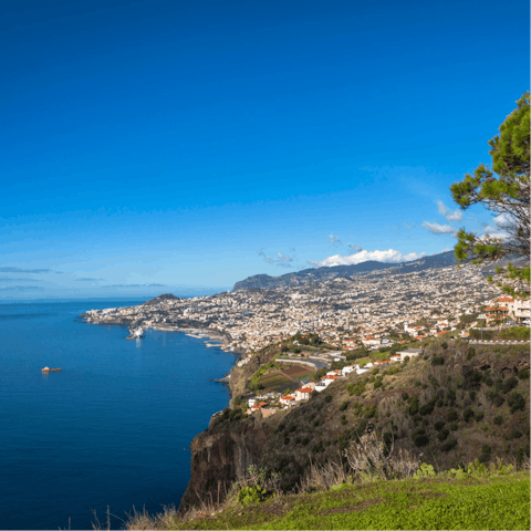 Stay in the picturesque hills above the quaint town of Calheta