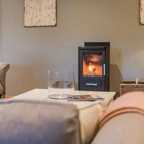 Enjoy a cosy afternoon by the wood-burner, after a long countryside walk