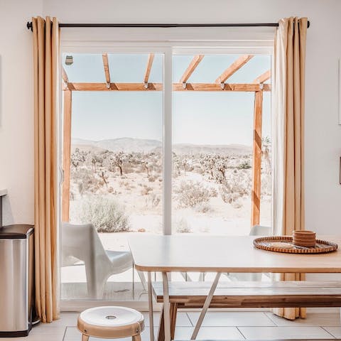 Enjoy spectacular desert views from every room