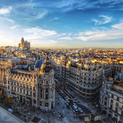 Discover Madrid, including the nearby Royal Palace  
